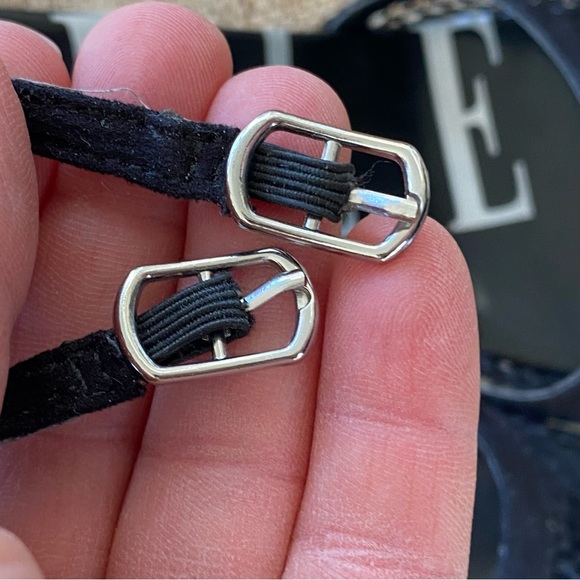 Black Open Toe Mesh Espadrille Ankle Strap Wedge Sandal - Picture 8 of 9